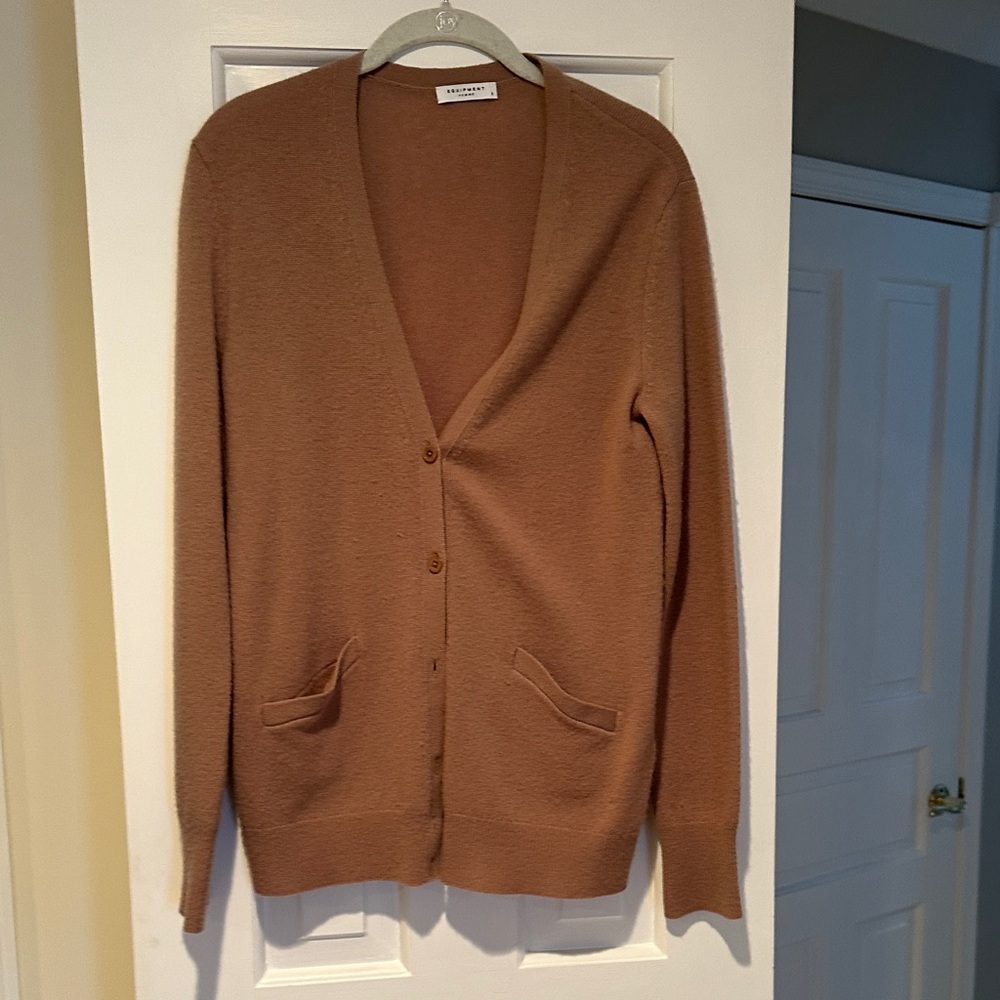 Tan Cardigan Sweater